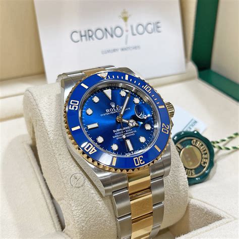 rolex submariner yellow gold blue dial price|Rolex Submariner 18 ct yellow gold.